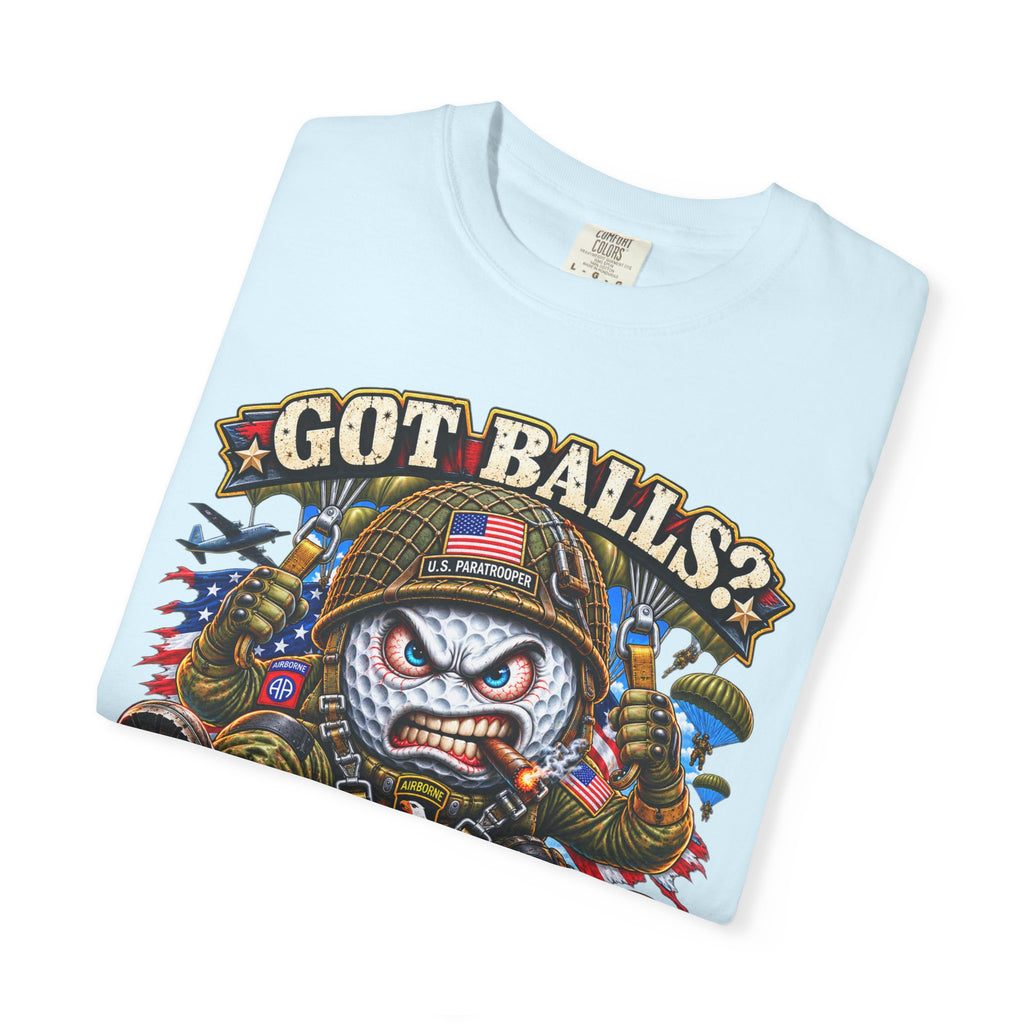 Golf Madness – Paratrooper Golf Ball T-Shirt 🪂