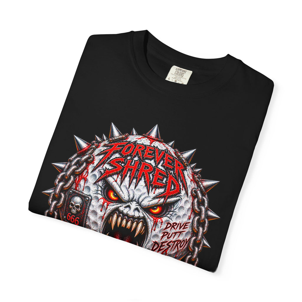 Golf Madness – Heavy Metal Golf Ball T-Shirt 🤘