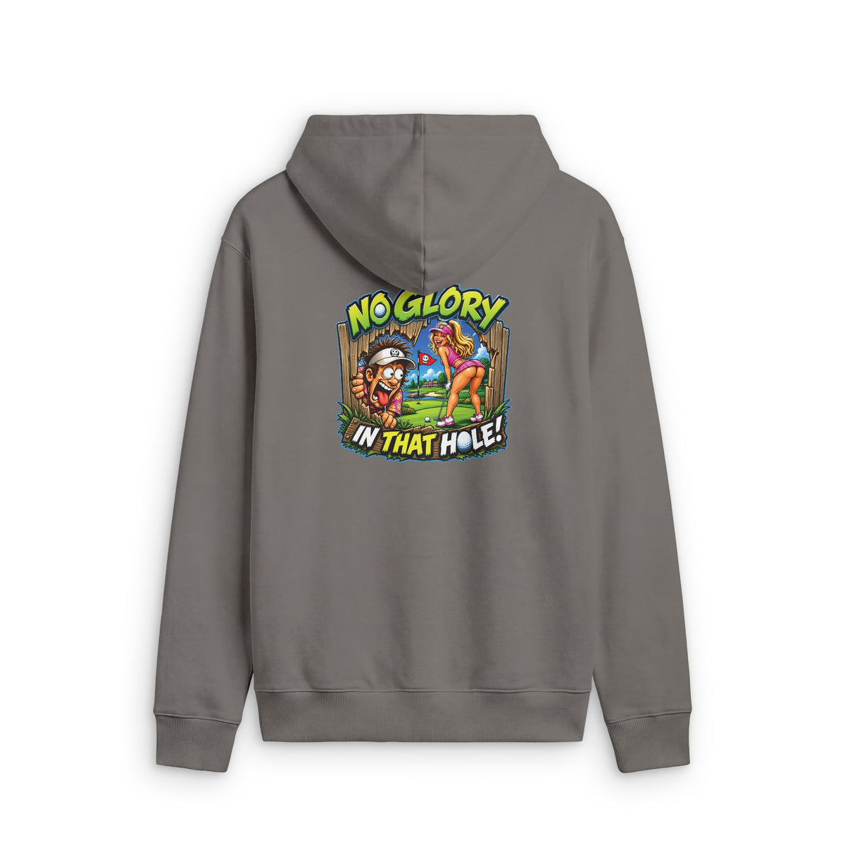 No Glory in That Hole – Golf Madness Faded Zip Hoodie