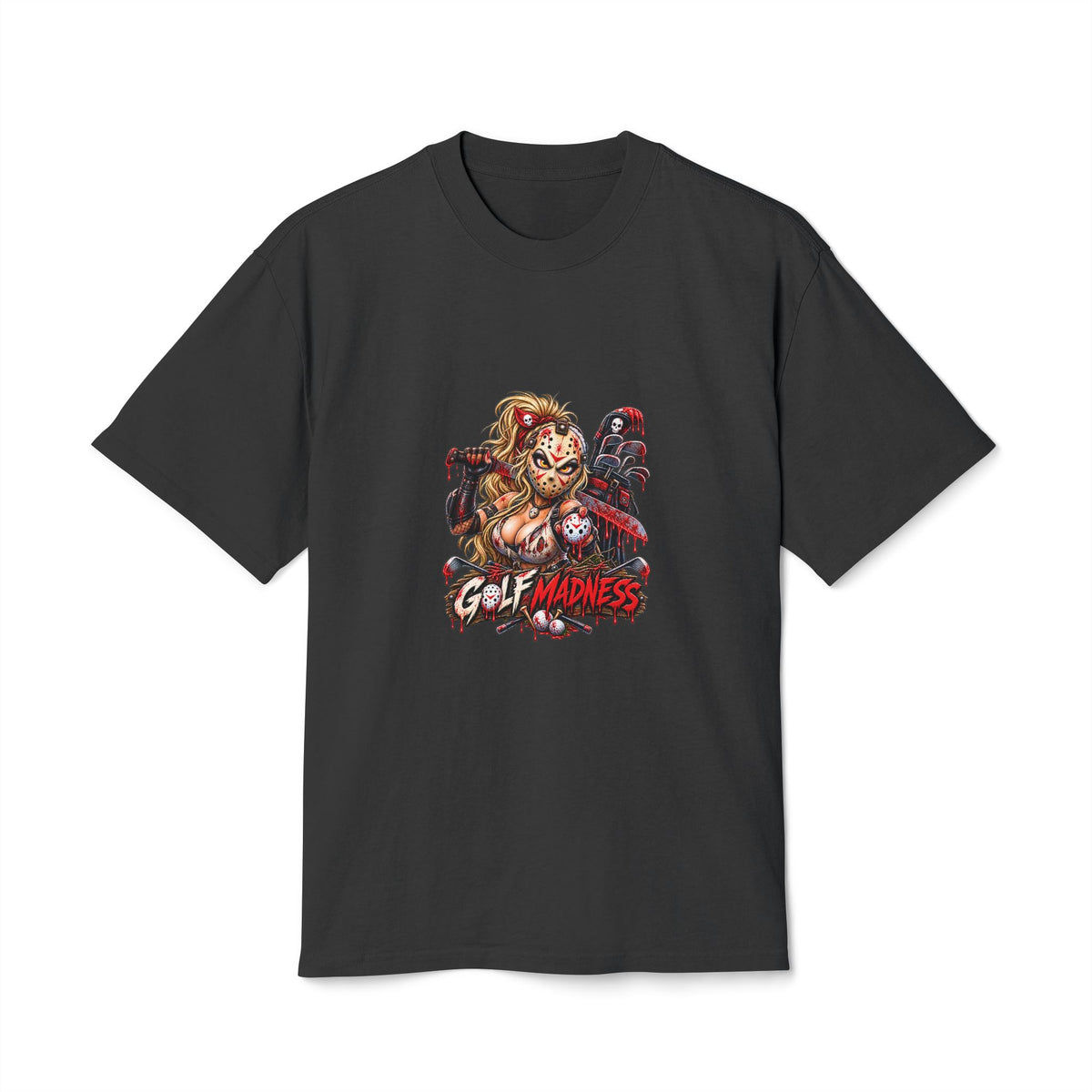 Slasher Girl Golf Ball – Golf Madness Heavy Faded T-Shirt