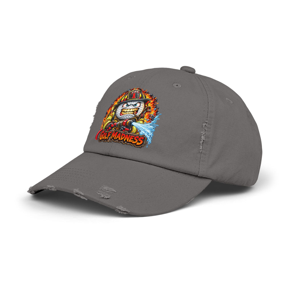Firefighter Golf Ball – Golf Madness Distressed Dad Hat