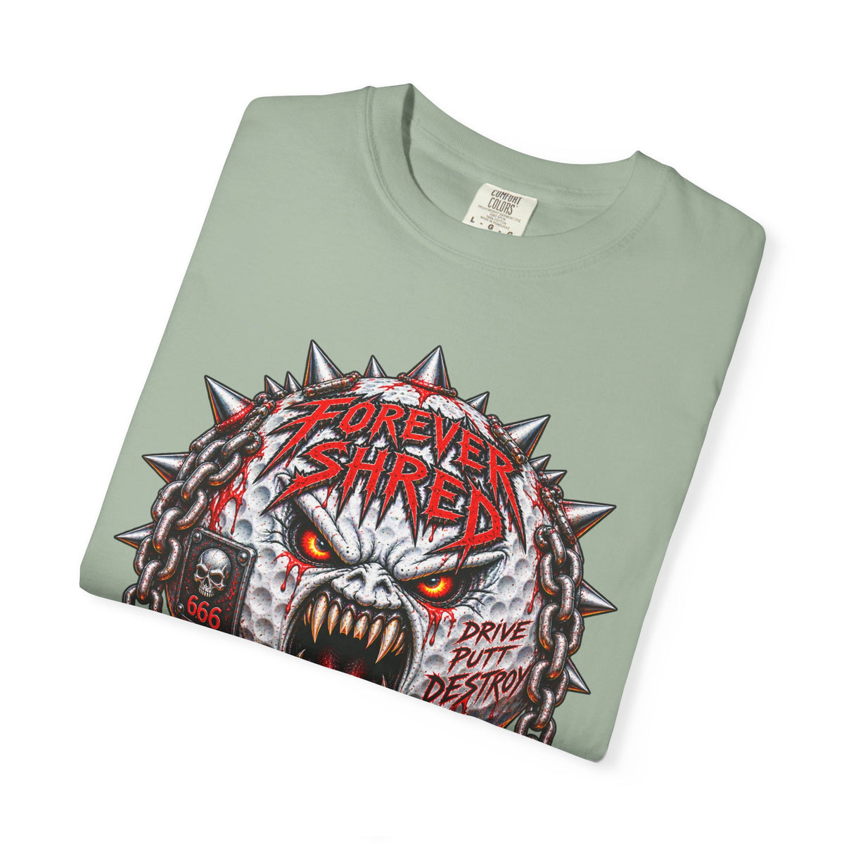 Golf Madness – Heavy Metal Golf Ball T-Shirt 🤘