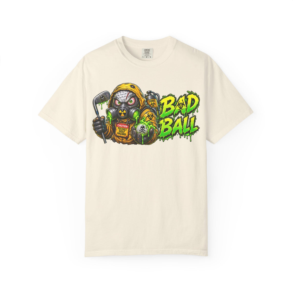 Golf Madness – Radioactive Gas Mask Golf Ball T-Shirt