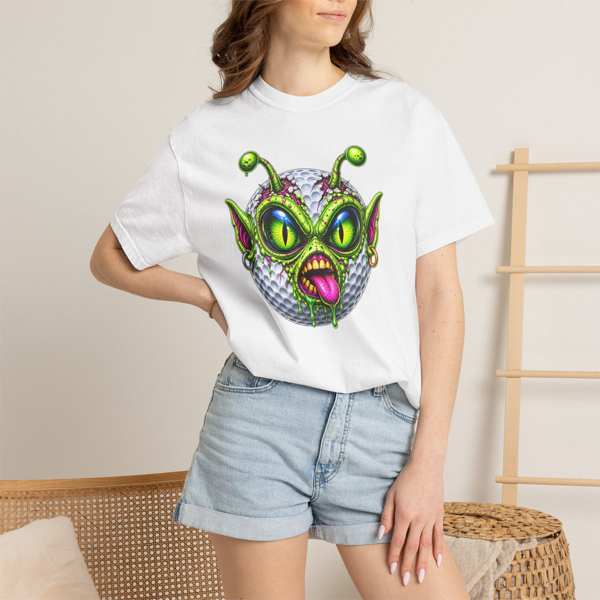 Alien Face Golf Ball – Golf Madness