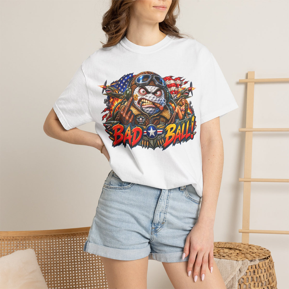 Golf Madness – Air Force Flying Ace Golf Ball T-Shirt