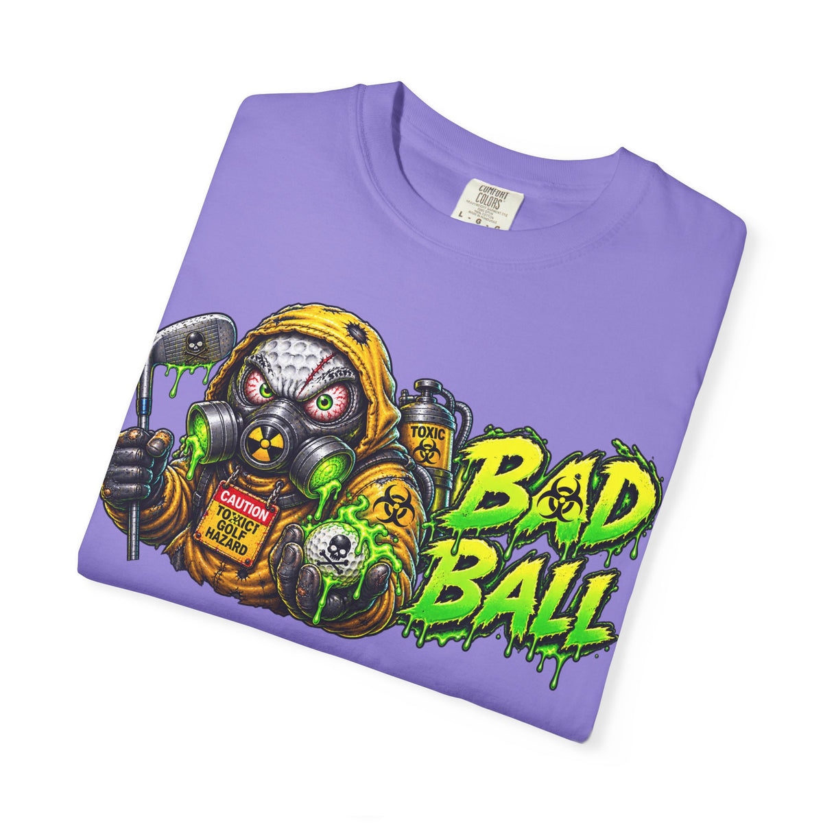 Golf Madness – Radioactive Gas Mask Golf Ball T-Shirt