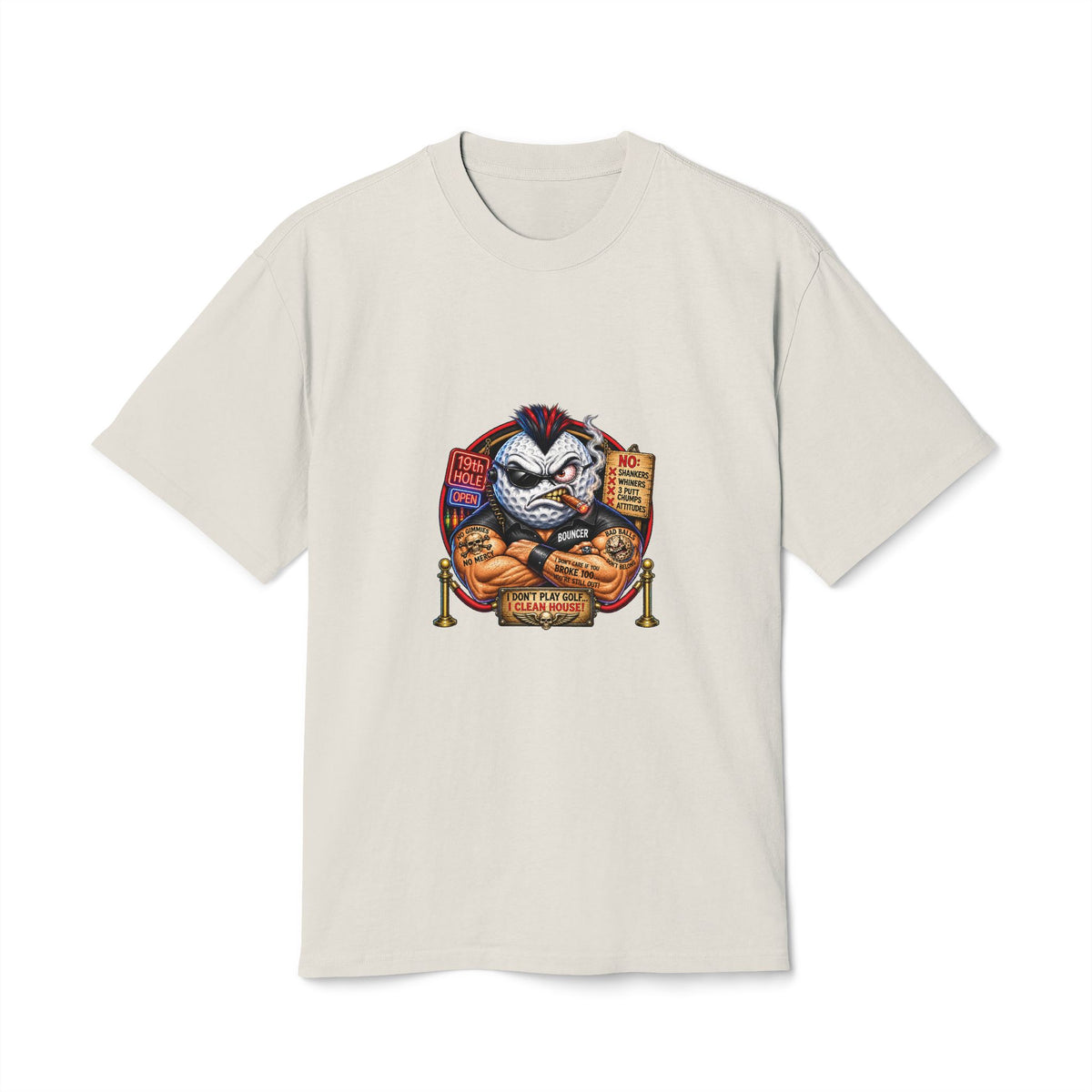 Bouncer Golf Ball #2 – Golf Madness Heavy Faded T-Shirt