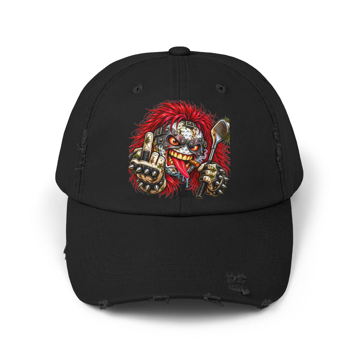 Heavy Metal Rocker Golf Ball – Golf Madness Distressed Dad Hat
