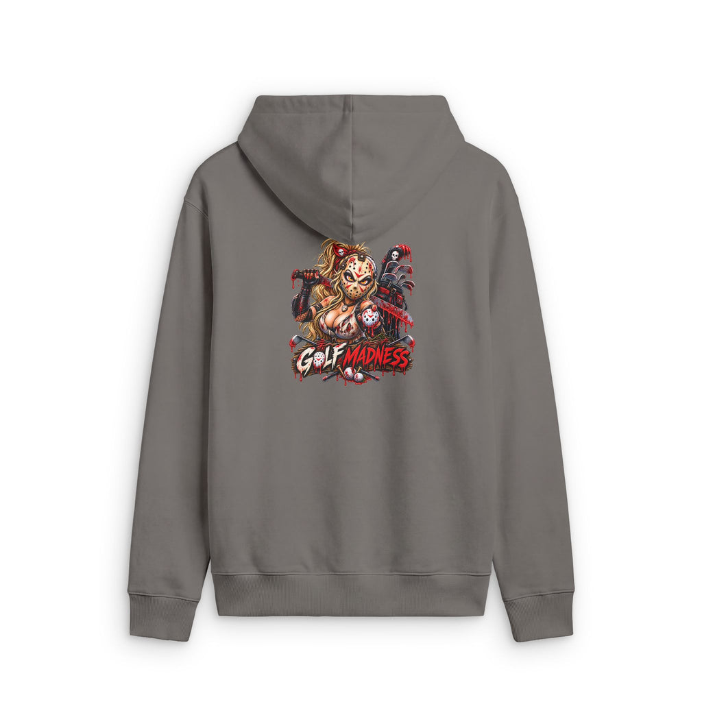 Slasher Girl Golf Ball – Golf Madness Faded Zip Hoodie