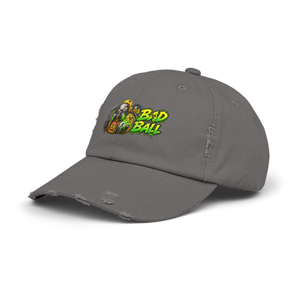 Radioactive Gas Mask Golf Ball – Golf Madness Distressed Dad Hat