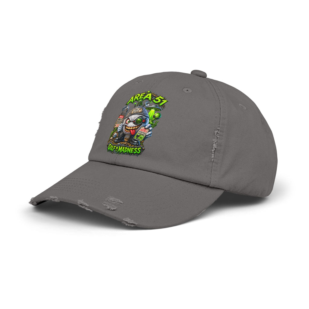 Area 51 Golf Ball Vertical Edition – Golf Madness Distressed Dad Hat