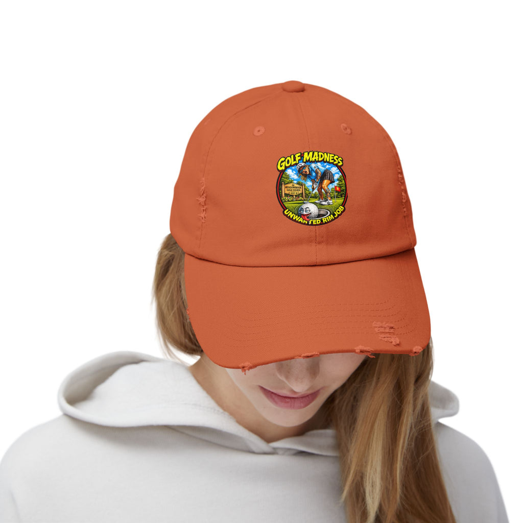 Unwanted Rim Job – Golf Madness Distressed Dad Hat