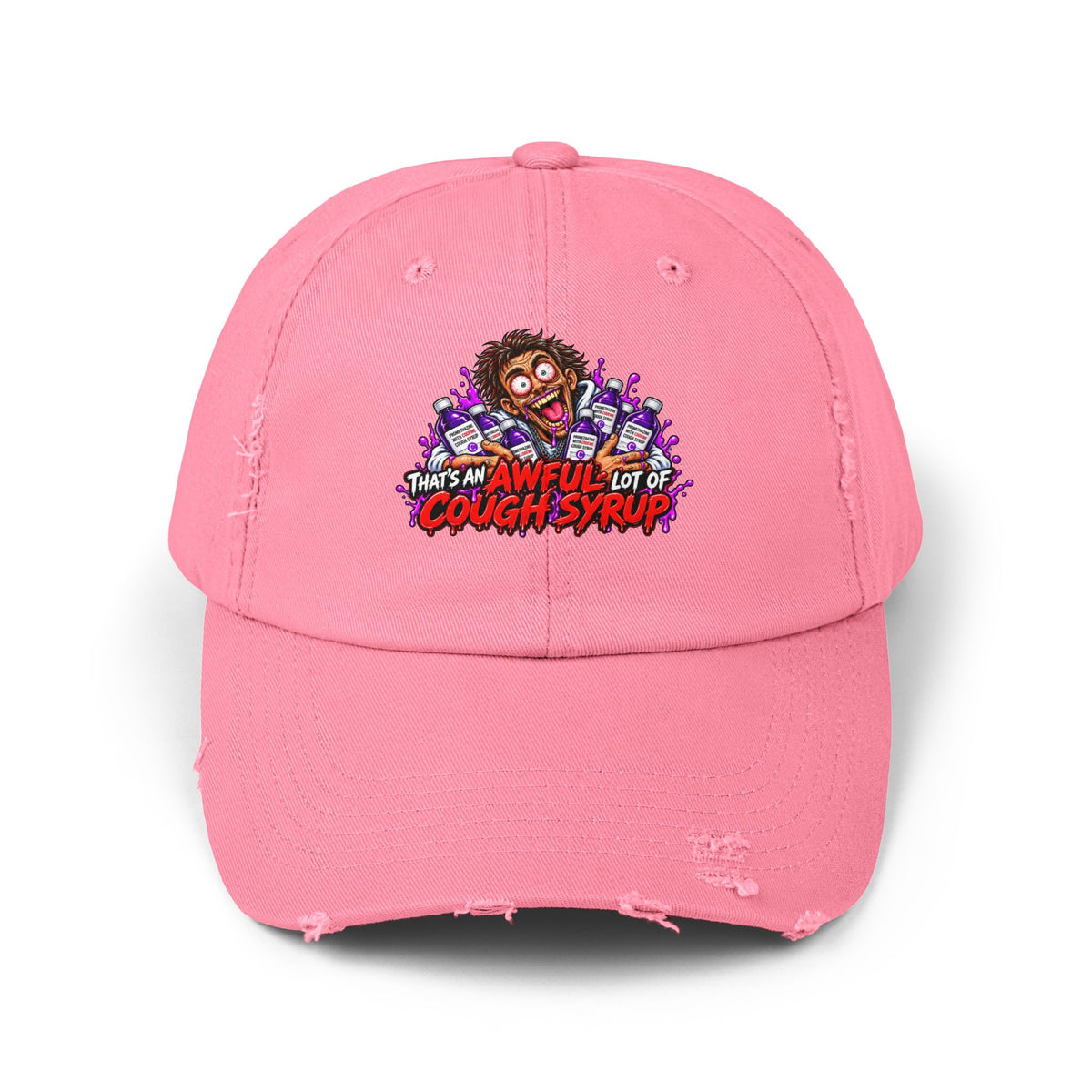 Cough Syrup – Total Madness Distressed Hat.