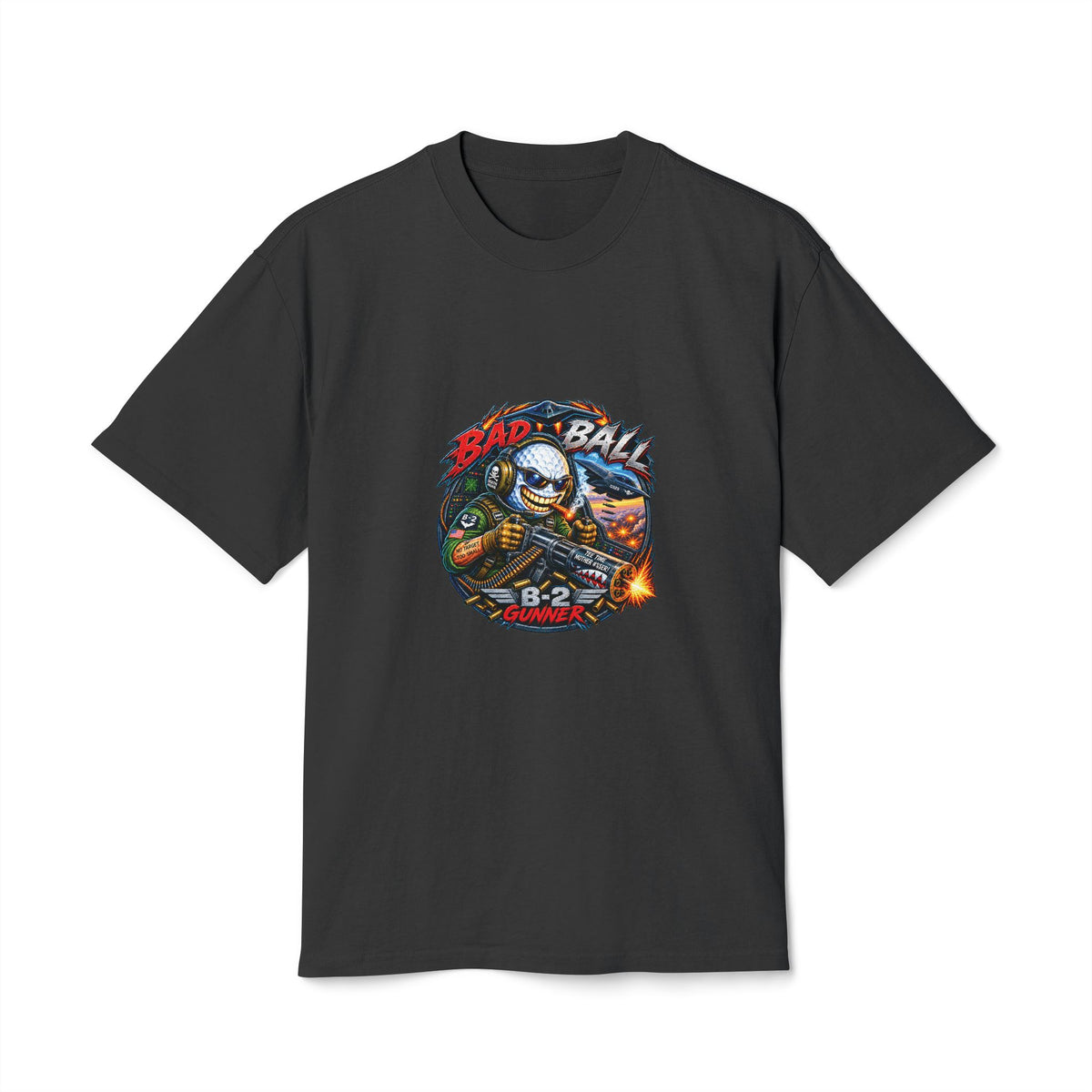 B-2 Bomber Gunner Golf Ball – Golf Madness Heavy Faded T-Shirt