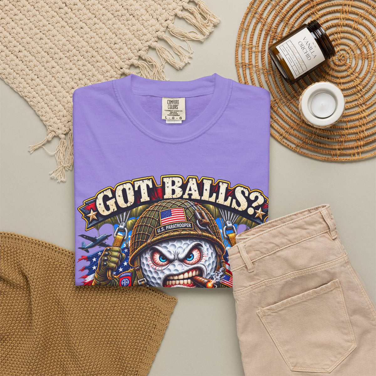 Golf Madness – Paratrooper Golf Ball T-Shirt 🪂