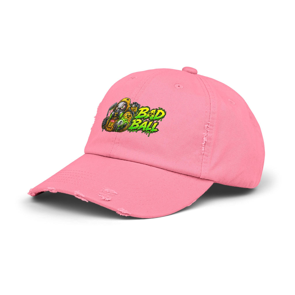 Radioactive Gas Mask Golf Ball – Golf Madness Distressed Dad Hat