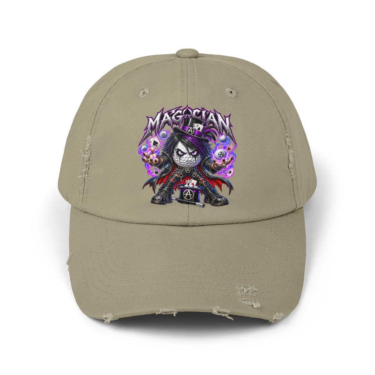 Dark Illusionist Golf Ball – Golf Madness Distressed Dad Hat