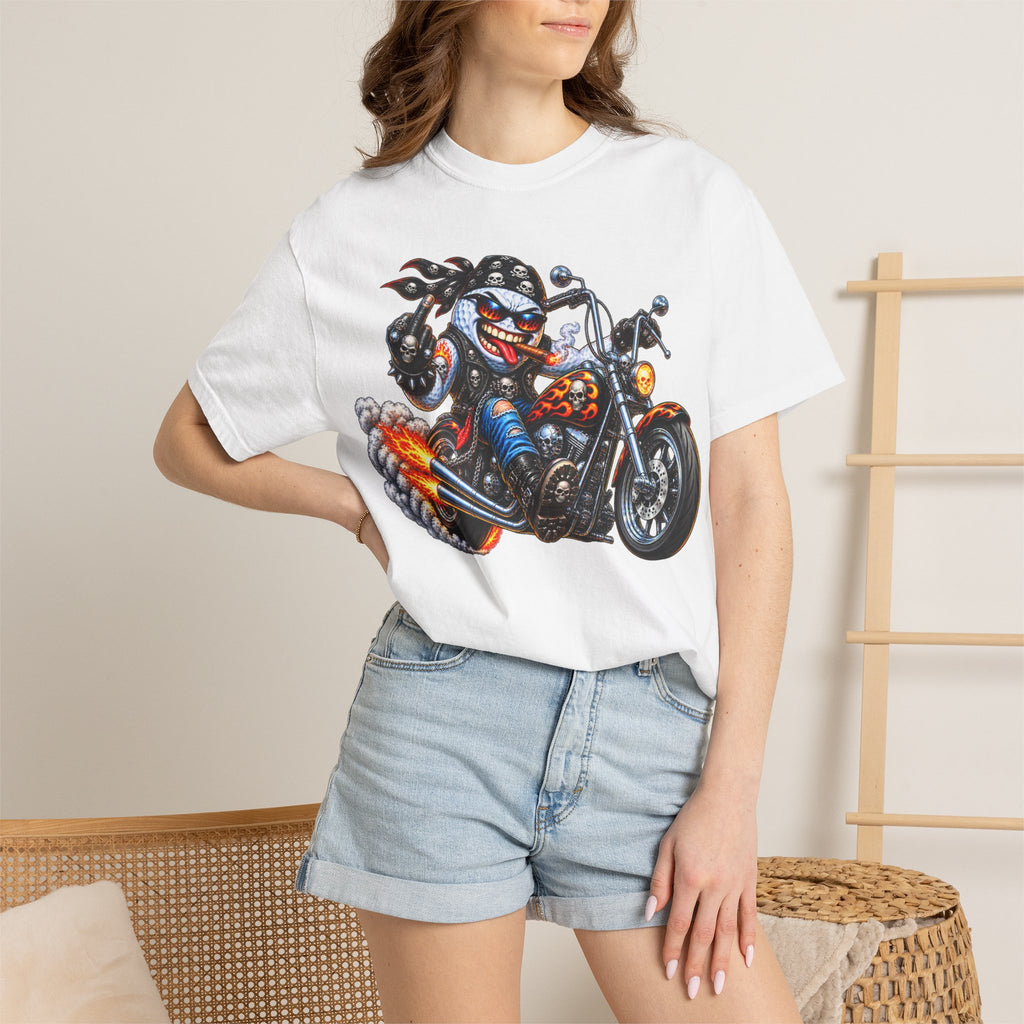 Golf Madness – Biker Golf Ball T-Shirt 🏍️