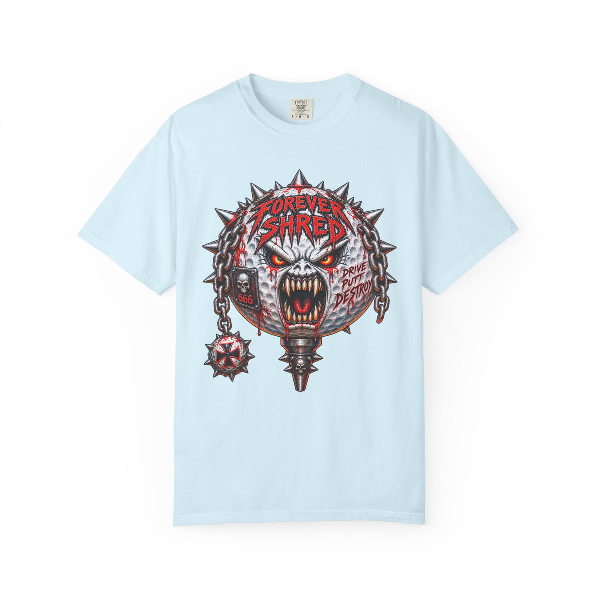 Golf Madness – Heavy Metal Golf Ball T-Shirt 🤘