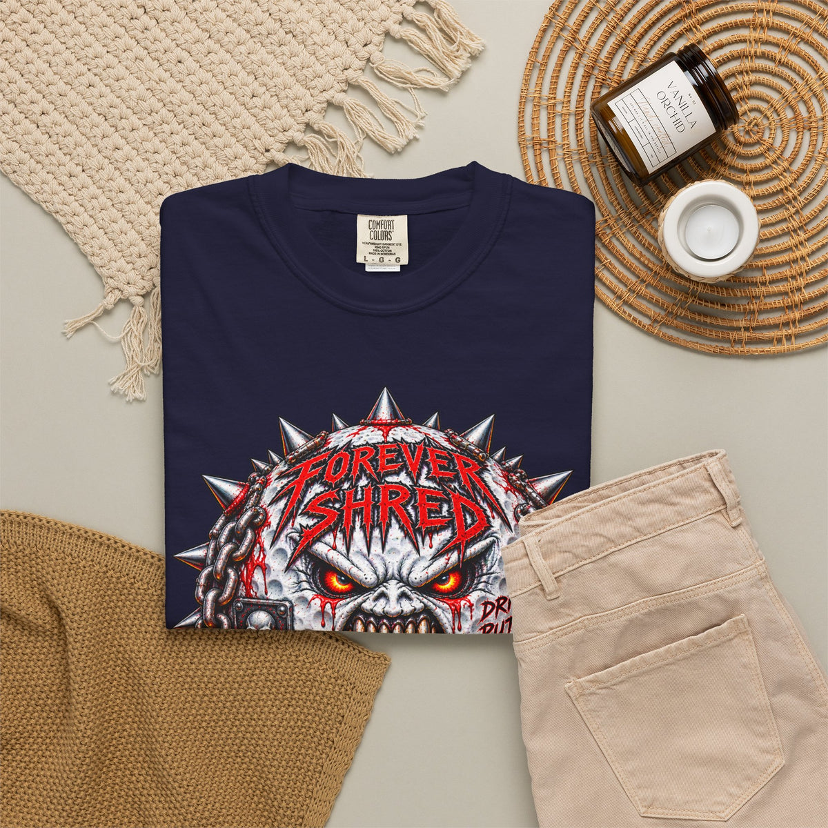 Golf Madness – Heavy Metal Golf Ball T-Shirt 🤘