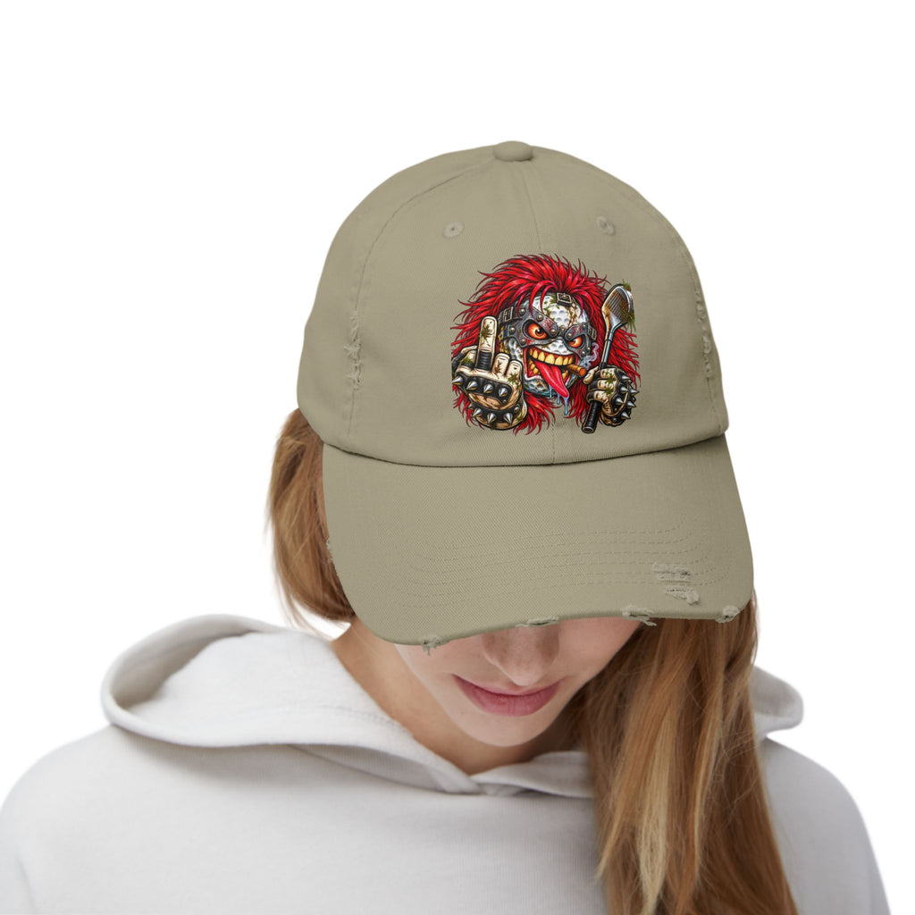 Heavy Metal Rocker Golf Ball – Golf Madness Distressed Dad Hat