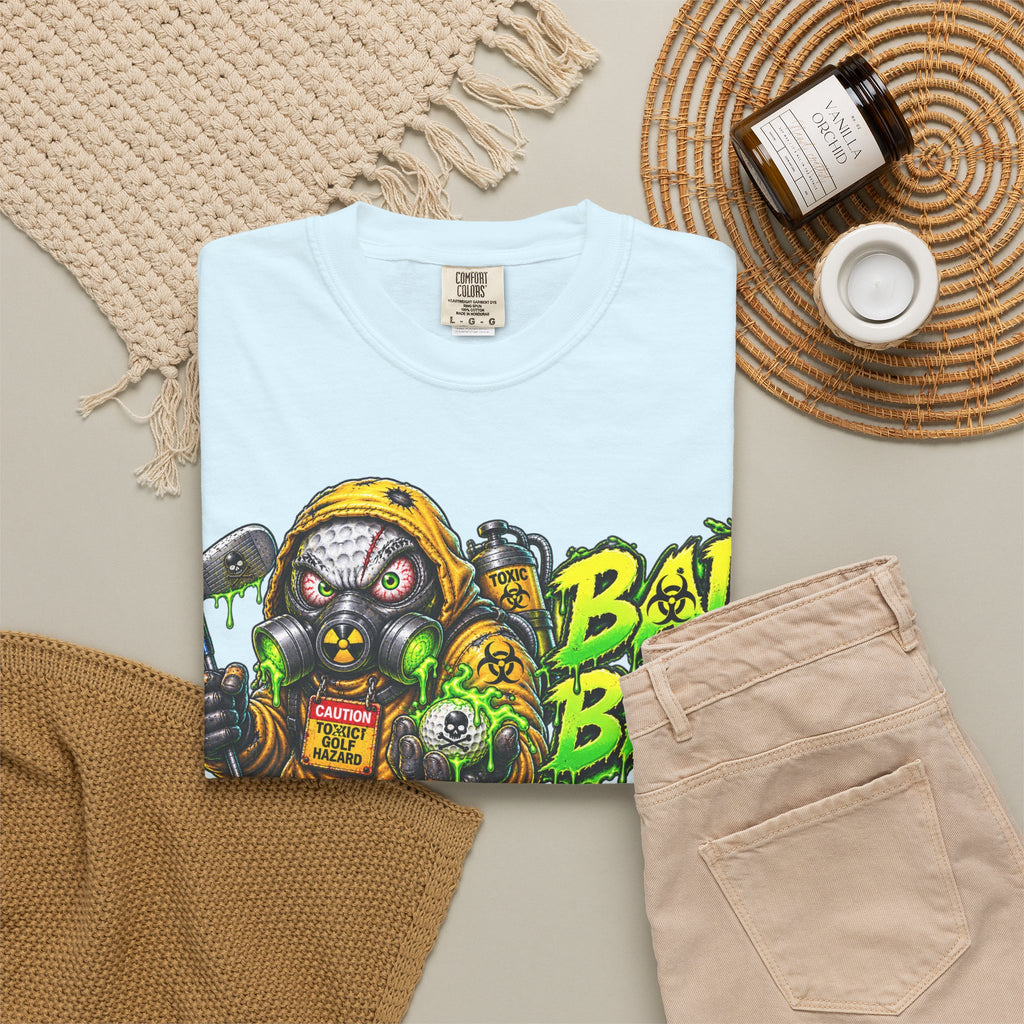 Golf Madness – Radioactive Gas Mask Golf Ball T-Shirt