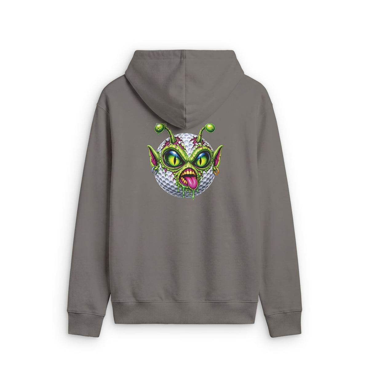 Alien Face Golf Ball – Golf Madness Faded Zip Hoodie