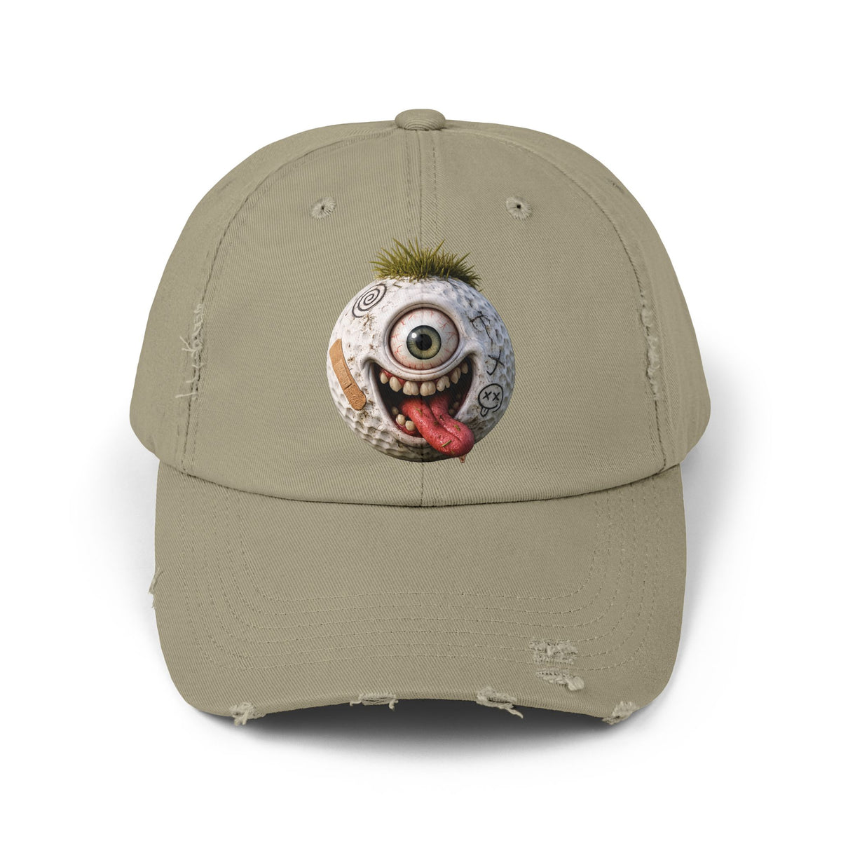 One-Eyed White Golf Ball Golf Madness.