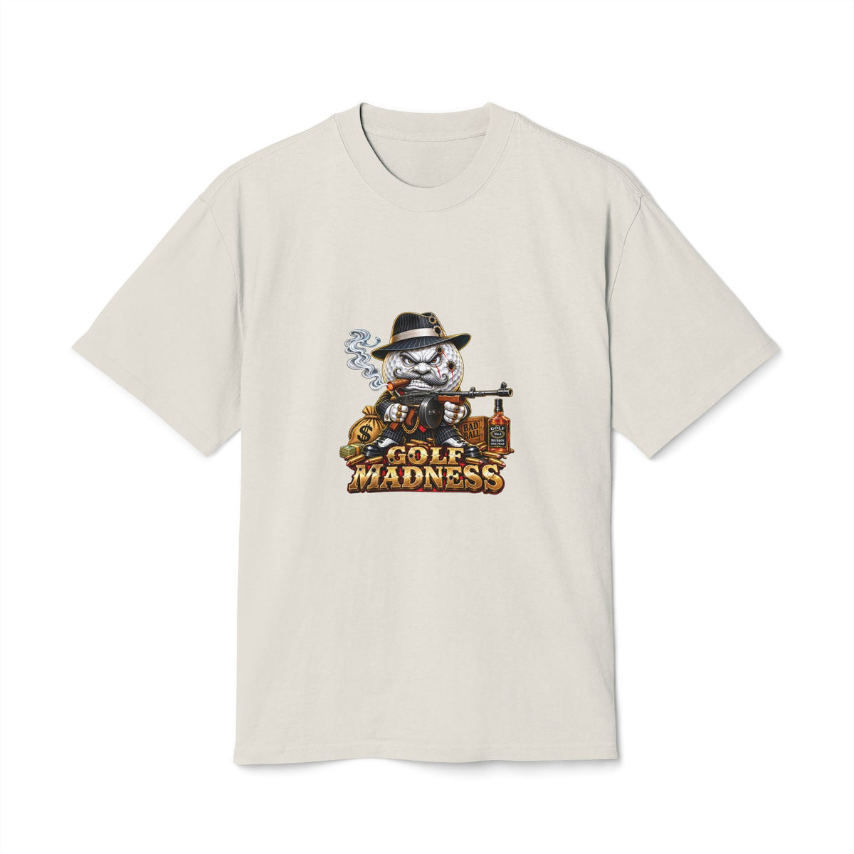 Gangster Golf Ball – Golf Madness Heavy Faded T-Shirt