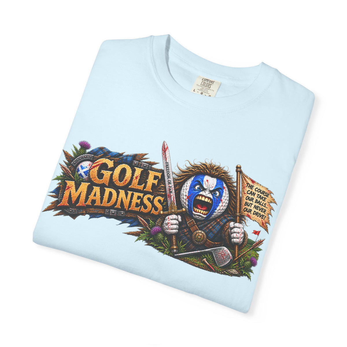 Golf Madness – Highland Warrior Golf Ball Horizontal Edition
