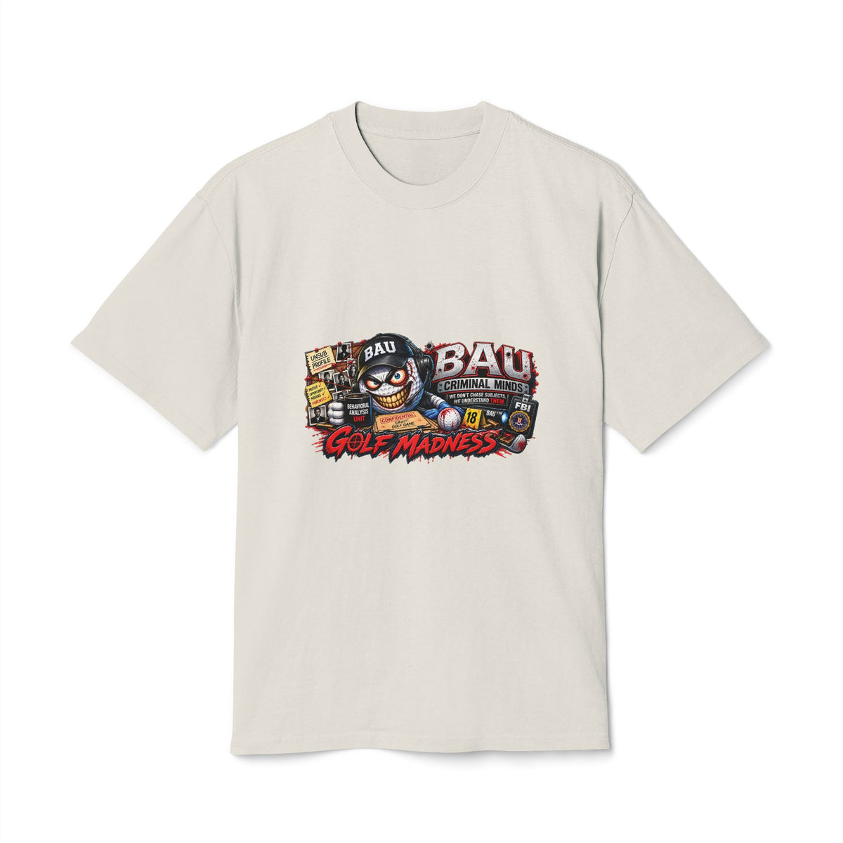 Behavioral Unit Golf Ball – Golf Madness Heavy Faded T-Shirt